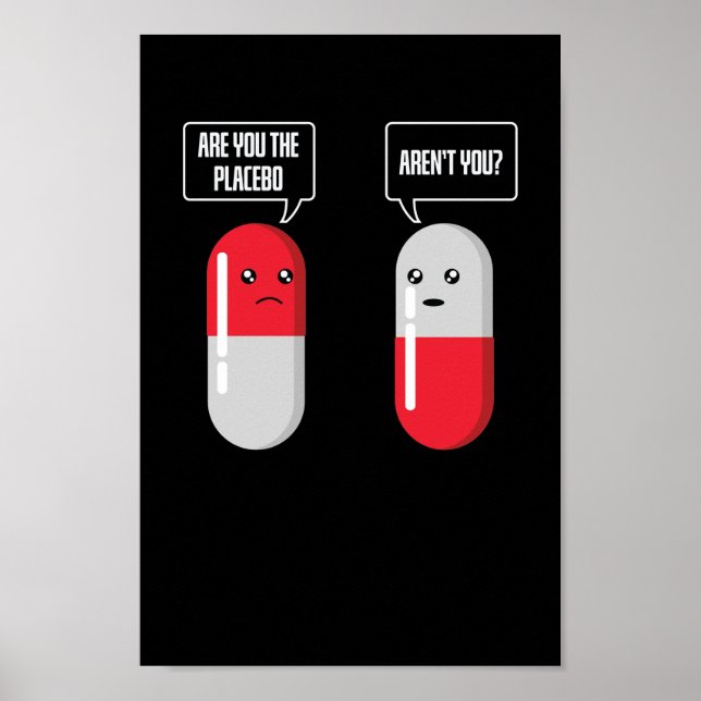 Póster Placeboeffekt verwirt selbst Placebo (Frente)