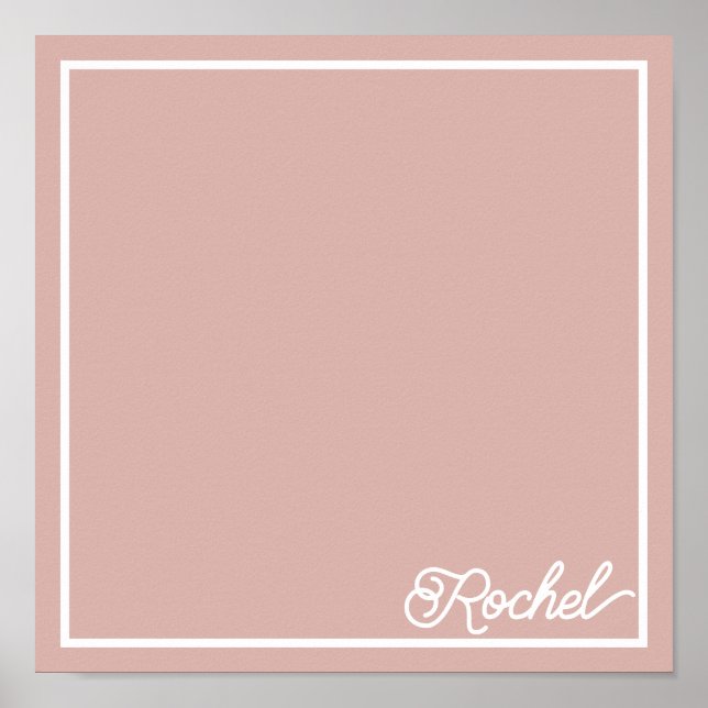 Póster placematina de mariposa rosa bonito (Frente)