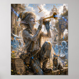 Póster Placer alegre / Soplador de tuberías / Plaza de la