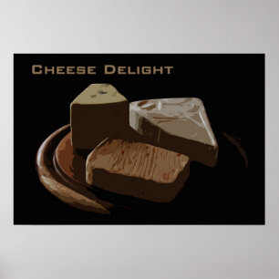 Póster Placer del queso