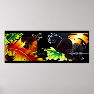 Póster Placeres de Eden: Fuego y dicha - pastel de la