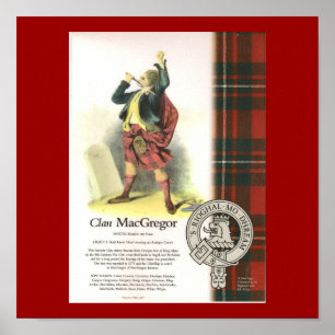 Póster Plaid Clan MacGregor on Canvas