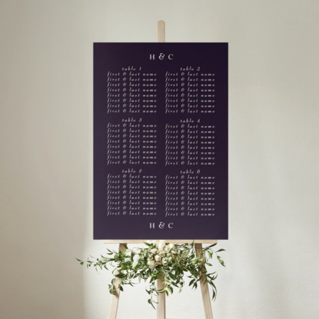 Póster Plain Modern Purple Boda (Subido por el creador)