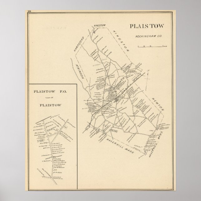 Póster Plaistow, Rockingham Co (Frente)