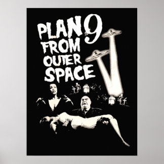 Póster Plan 9 desde el espacio ultraterrestre