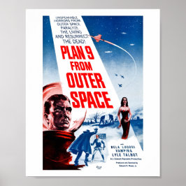 Póster Plan 9 desde el espacio ultraterrestre (1957)