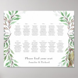 Póster Plan de asiento de Woodland