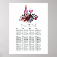 Plan de Asientos de Cata de Vino Boho Borgoña y Az
