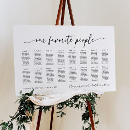 Póster Plan de Asientos de Nuestras Personas Favoritas pa