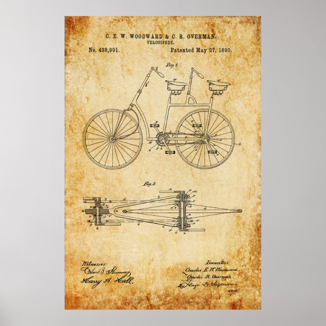Póster Plan de Bicicletas Tandem (Frente)