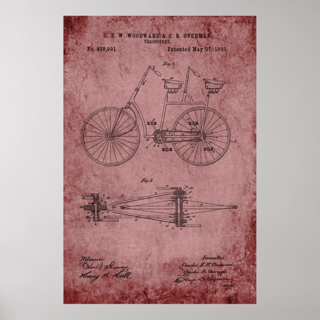 Póster Plan de Bicicletas Tandem (Frente)