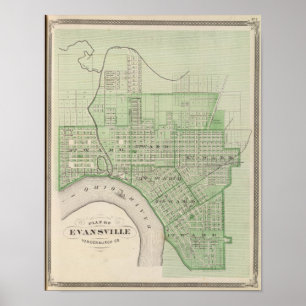 Póster Plan de Evansville, Vanderburgh Co