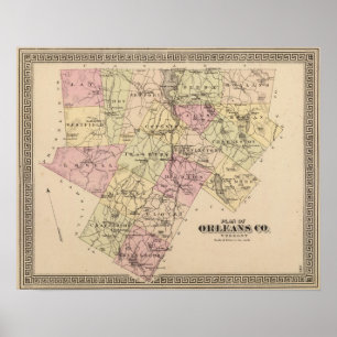 Póster Plan de la empresa Orleans en Vermont