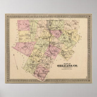 Póster Plan de la empresa Orleans en Vermont