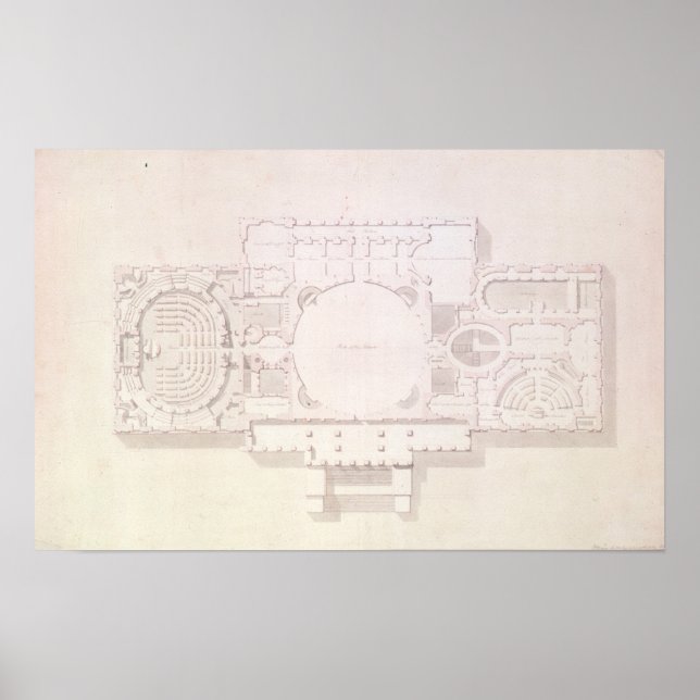 Póster Plan de la Historia Principal del Capitolio, (Frente)
