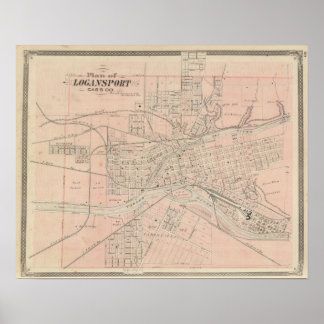 Póster Plan de Logansport, Cass Co