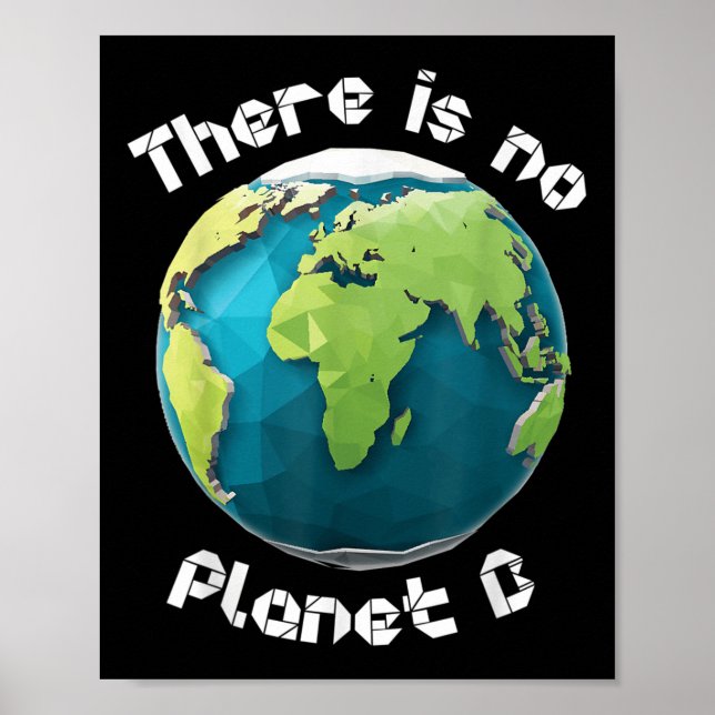 Póster Plan de protección climática del planeta terrestre (Frente)