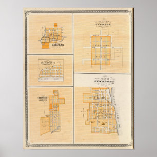Póster Plan de Rockport, chaqueta de punto Co con Everton