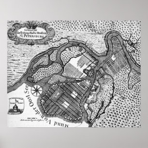 Póster Plan de St Petersburg