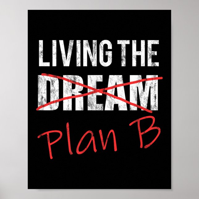 Póster Plan de vida nuevo optimista para vivir (Frente)
