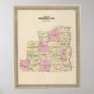 Póster Plan del Condado de Orange en Vermont