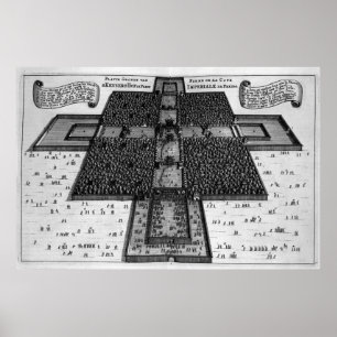 Póster Plan del palacio imperial en Pekín