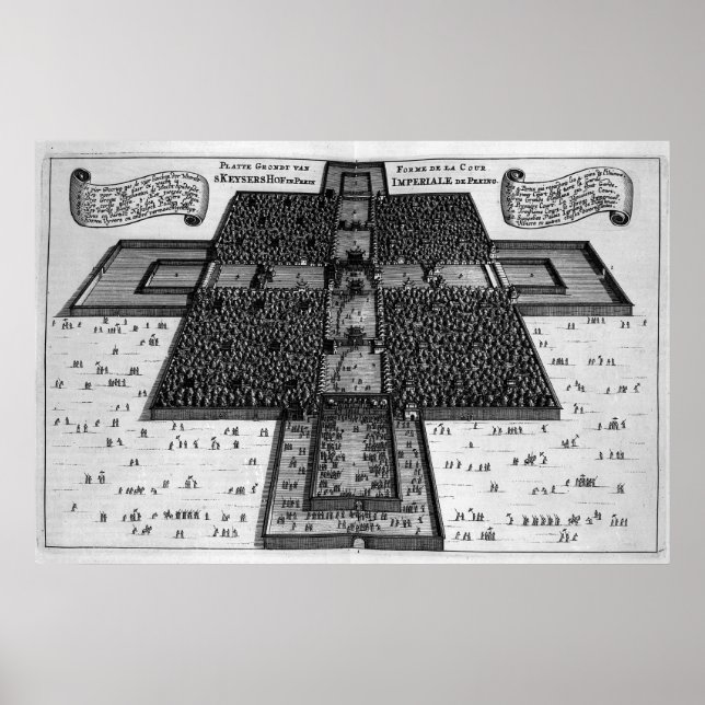 Póster Plan del Palacio Imperial en Pekín (Frente)