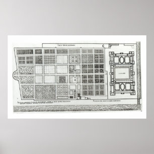 Póster Plan del Palacio y del Jardín