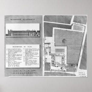 Póster Plan del Port-Royal de Maternite