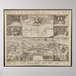 Póster Plan del Tratado de Karlowitz de 1699, Mapa de Eur