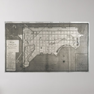 Póster Plan Directeur de la Ville des Cayes, 1789