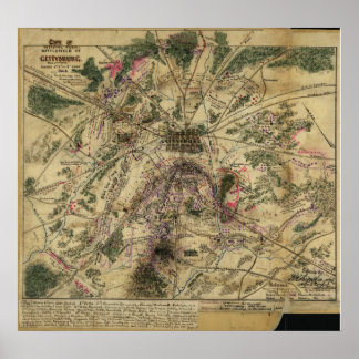 Póster Plan Gettysburg