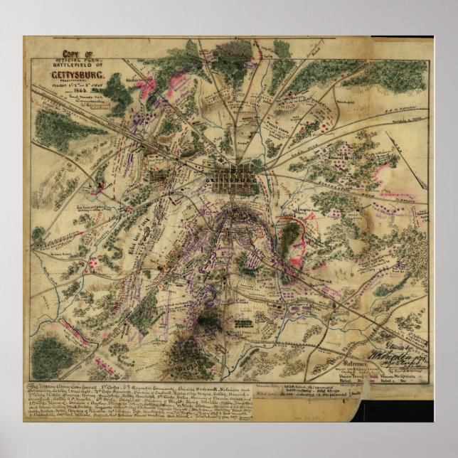 Póster Plan Gettysburg (Frente)