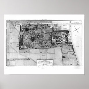 Póster Plan Monceau de París