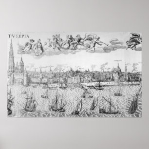 Póster Plan Municipal de Amberes, 1549