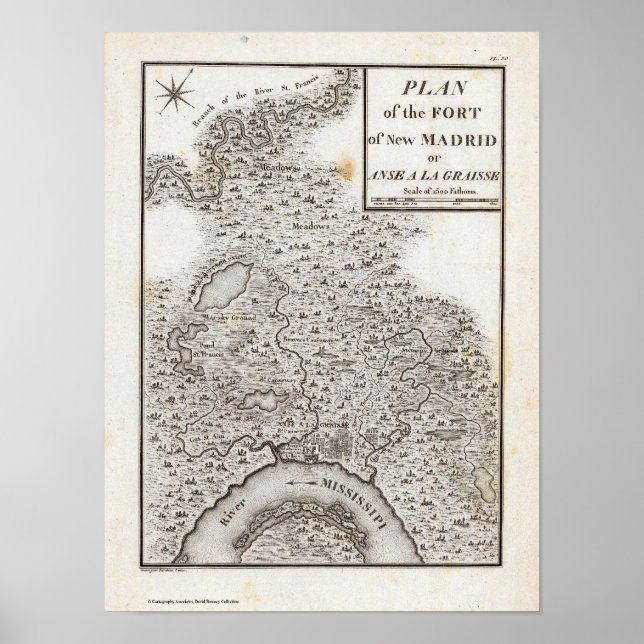Póster Plan of the Fort of New Madrid (Frente)