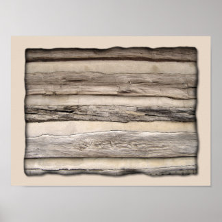 Póster Planchas de madera meteorológicas