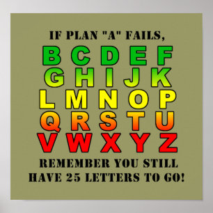 Póster Planes 'B' a 'Z' Poster