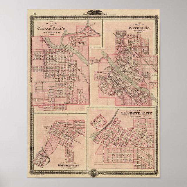 Póster Planes de las cataratas de Cedar 2 (Frente)