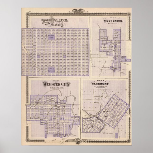 Póster Planes de Osage, Unión Occidental (Frente)