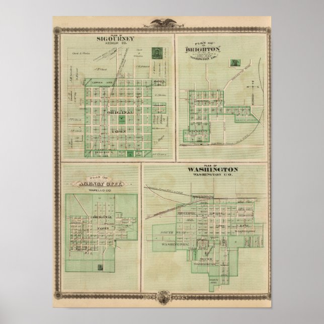 Póster Planes de Sigourney, Brighton (Frente)