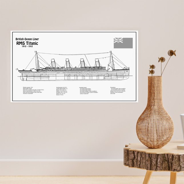 Póster Planes del plan de transporte marítimo Titanic (Subido por el creador)