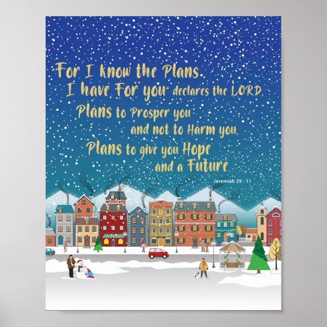 Póster Planes para darte esperanza y un futuro Jeremías 2 (Frente)