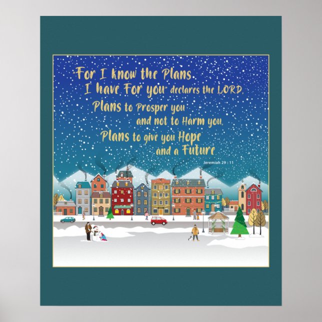 Póster Planes para darte esperanza y un futuro Jeremías 2 (Frente)