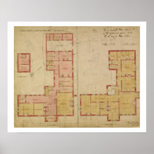 Póster Planes para la Casa Roja, Bexley Heath, 1859 (bolí