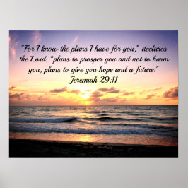 PÓSTER PLANES PARA UNA ESPERANZA Y UN FUTURO JEREMIAH 29: