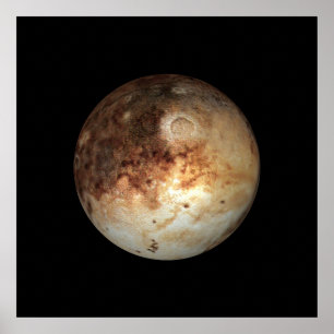 Póster PLANET PLUTO natural (sistema solar) ~