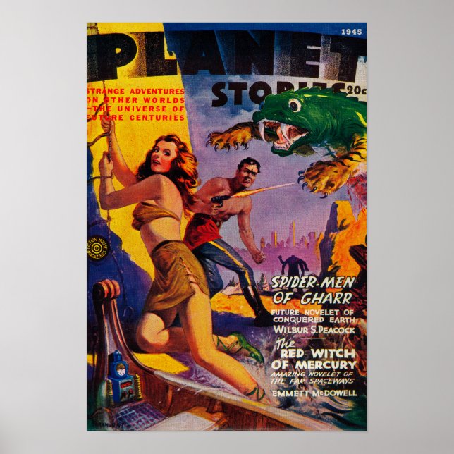 Póster Planet Stories Magazine Cover 5 (Frente)