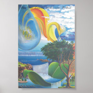 Póster PLANETA ÁGUA - Artista Leomariano