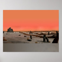 Póster Planeta Alien Desolado